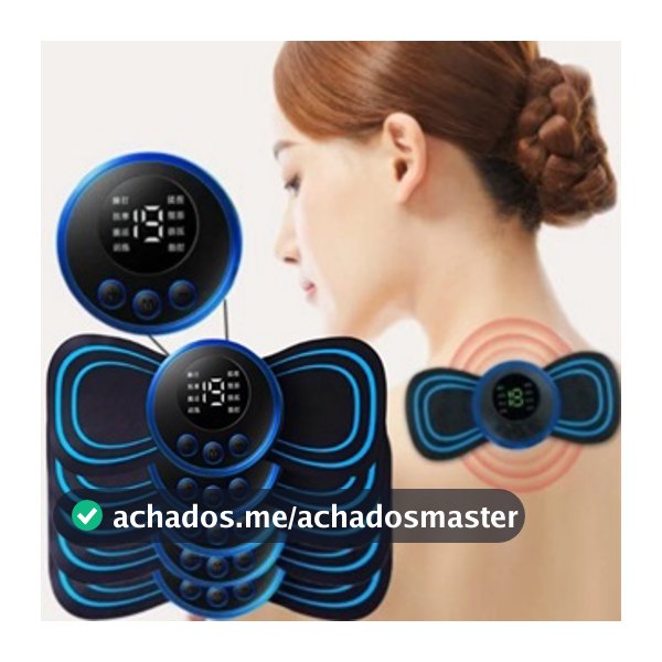 Kit  com ate 5 Mini Massageador Elétrico Portátil Cervical EMS Alivia Dores Corpo