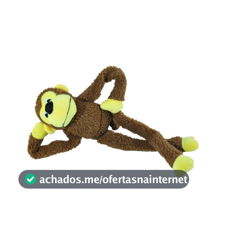Brinquedo Cachorro pet mordedor macaco macaquinho de pelucia com Apito e olhos bordados ORIGINAL