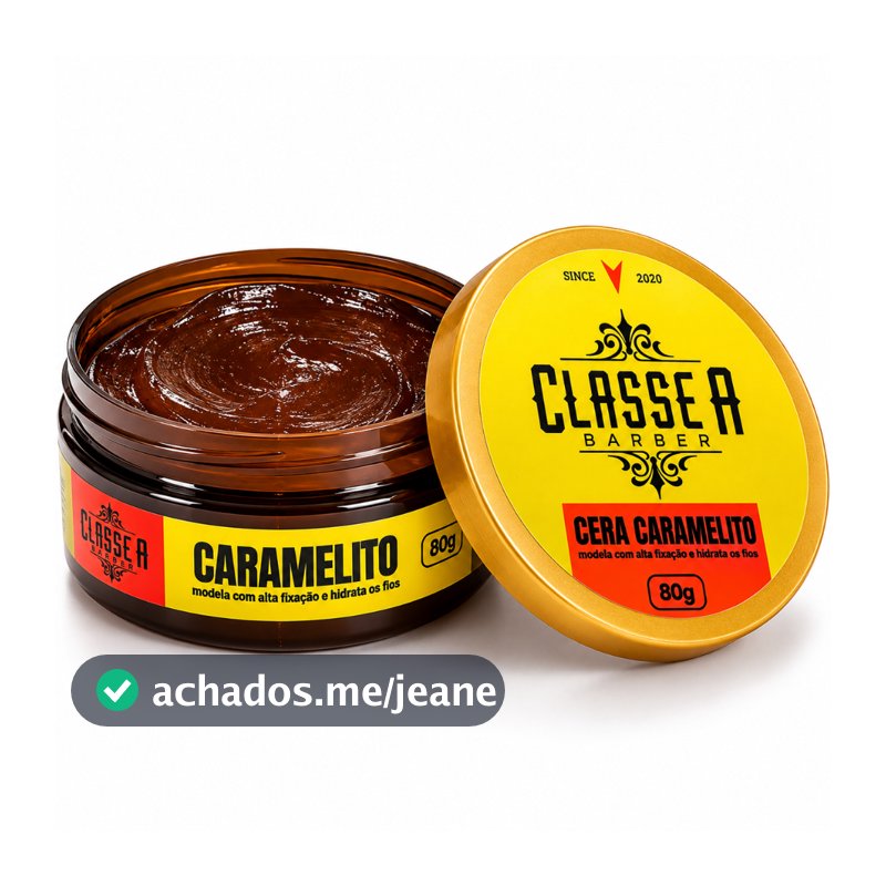 KIT 1,2 OU 3 POMADAS PASTA MODELADORA CARAMELITO 80G CLASSE  A