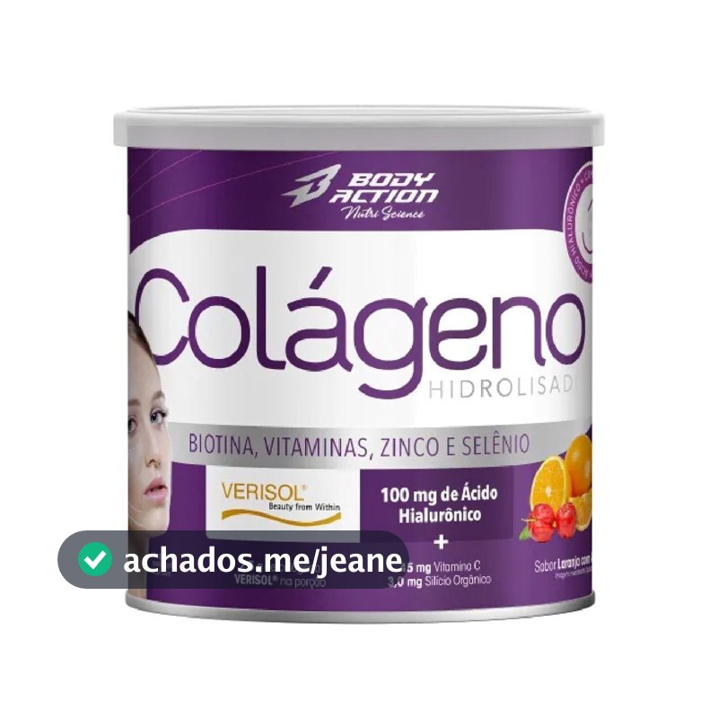 Colageno Verisol C/ Acido Hialuronico E Biotina 200g Bodyaction