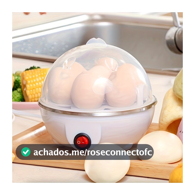 Cozedor de Ovos Elétrico Portátil Cozinha à Vapor 110V/220V Cores disponíveis （Branco Azul Rosa Amarelo）