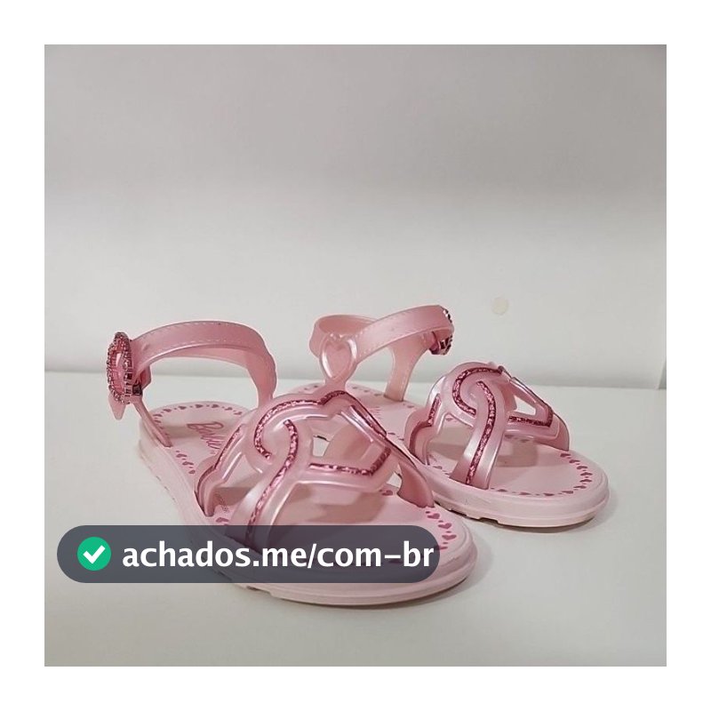 Sandália infantil feminina grendene kids barbie passion 23533