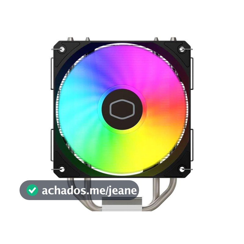 Air Cooler Cooler Master Hyper 212 Spectrum V3, ARGB, Intel e AMD, 120mm, Preto - RR-S4NA-17PA-R1