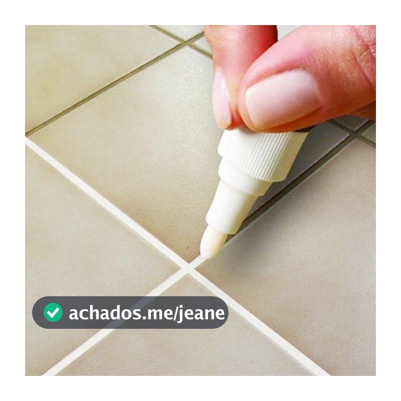Caneta Rejunte Reparadora Permanente Pinta Rejunte Anti-Mofo Branca A Prova Agua/Preenchedores Impermeáveis Banheiro