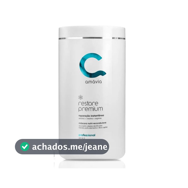 Amávia Máscara Restore Premium 1KG Nutri-reconstrutora