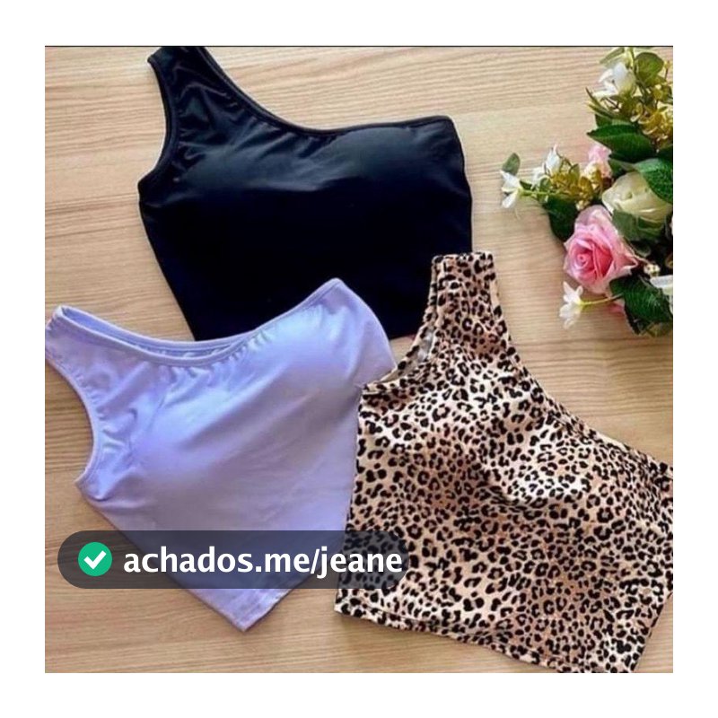Cropped blusinha Mula so um lado