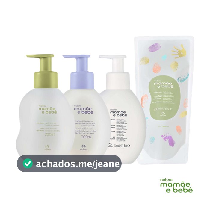 Hidratante Mamãe e Bebê Natura: Clássico, Relaxante, Laranjeira ou Sem Fragrância - 200ml (Regular ou Refil)