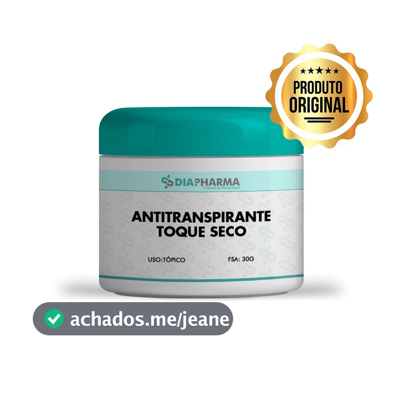 Antitranspirante Para Hiperidrose (suor Excessivo) - Toque Seco 30g