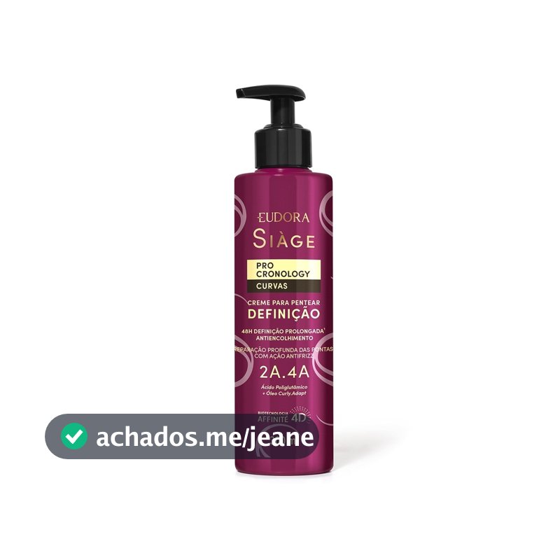 Creme para Pentear Definição Siàge Pro Cronology Curvas 300ml