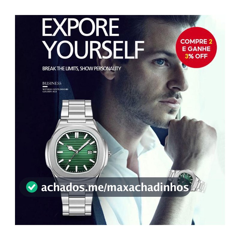 Relógio Masculino De Quartzo Com Pulseira De Metal-Vestido E Casual Para Presentes De Feriado