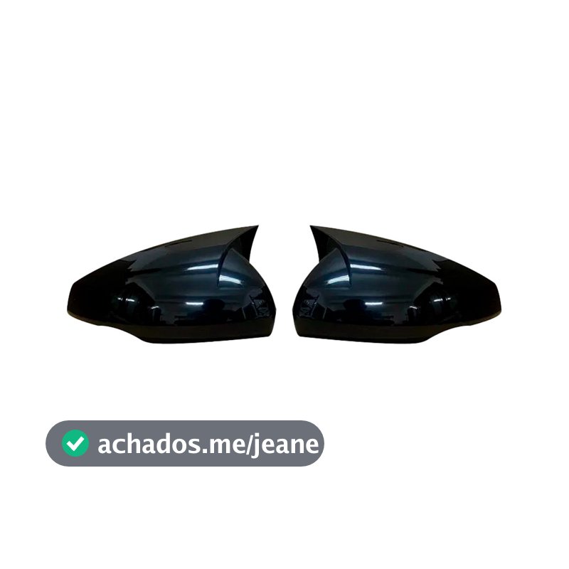 Acessorios VW Aplique Retrovisor Preto Brilhante Black Piano Polo Virtus 2018 a 2025