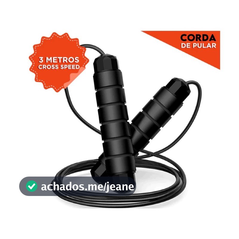 Corda de Pular Crossfit Profissional 3M -Para Fitness