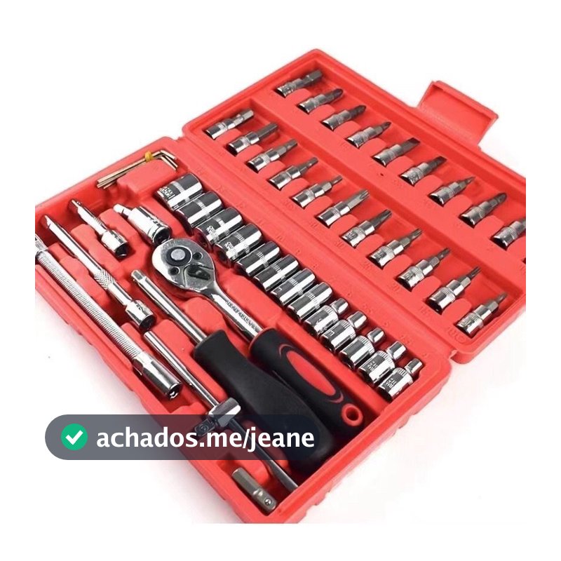 Chaves de ferramentas Jogo De Soquete 46 Peças 1/4 Catraca Chave Allen