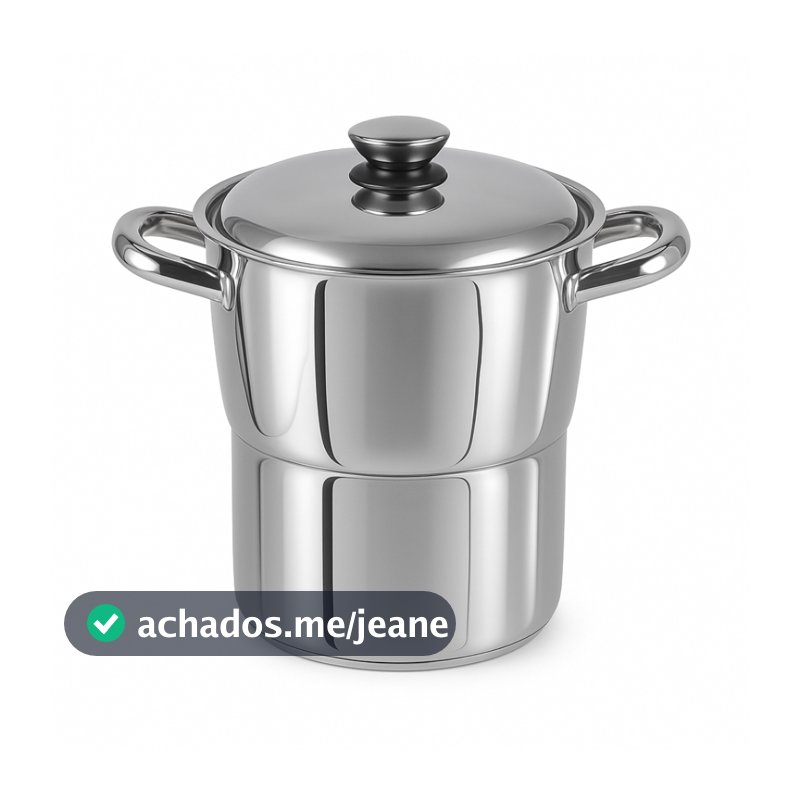 Cuscuzeiro Inox Nº16 Individual 100% Inoxidável Importado Linha Luxo