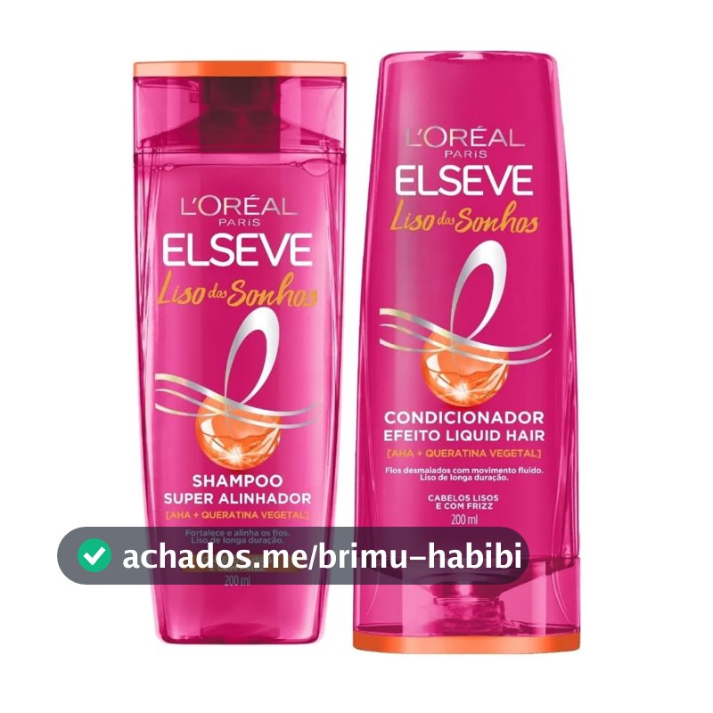 KIT ELSEVE SH + COND SUPER ALINHADOR LISO DOS SONHOS LORÉAL (LANÇAMENTO 2025 )