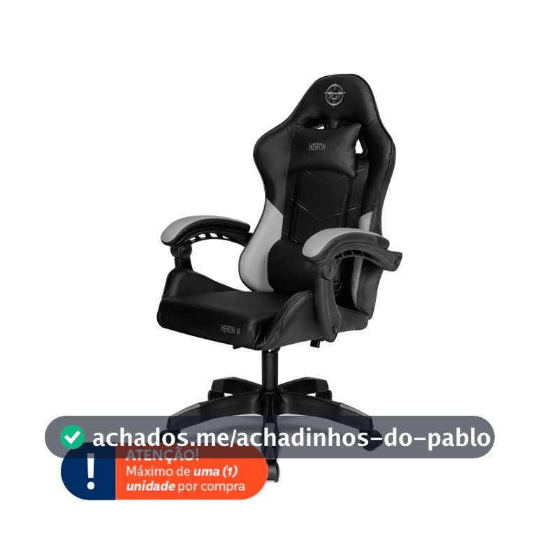 Cadeira Gamer TGT Heron M, Preto, TGT-HRM-BK02