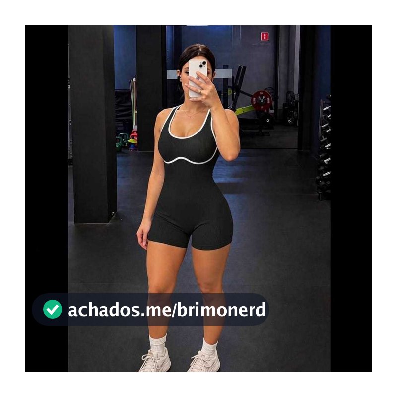 Macaquinho Feminino Fitness Anrruga Modelador com Compressão Envio Imediato.