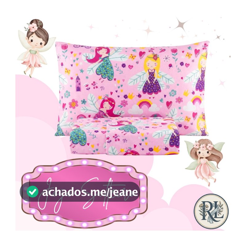 Jogo de Lençol Solteiro 02 Peças Estampas Diversas Para Criança e Adulto