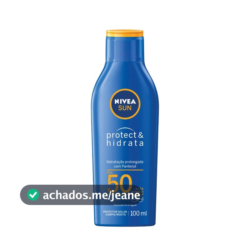 Protetor Solar NIVEA Protect & Hidrata FPS 50 100ml Proteção UVA/UVB Hidratação Diária URB