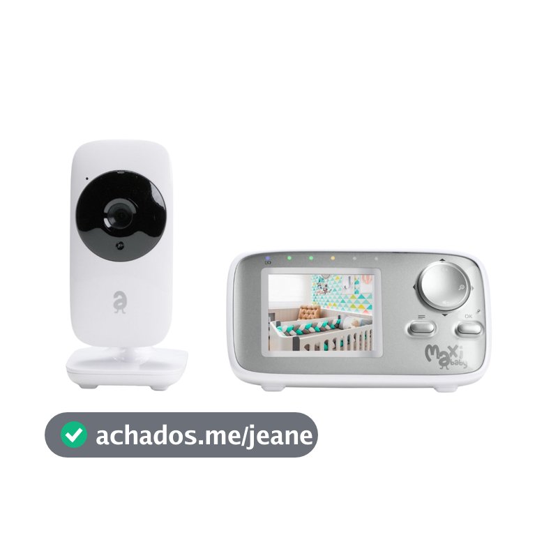 Babá Eletrônica Sem Fio Visão Noturna Zoom Baby ON Maxi Baby