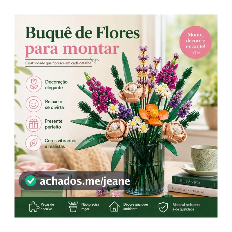 Blocos De Construção Buquê Flores 608/939 Peças Compatível Lego Presente Dia Dos Namorados