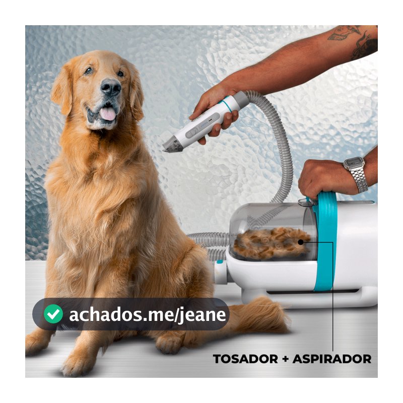 Kit 7 em 1 para Pets: Tosador, Aspirador e Cuidados Práticos e Profissionais