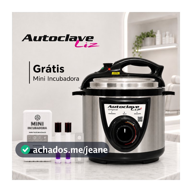 Autoclave Liz Registrada Anvisa Incluso Incubadora e Kit Teste