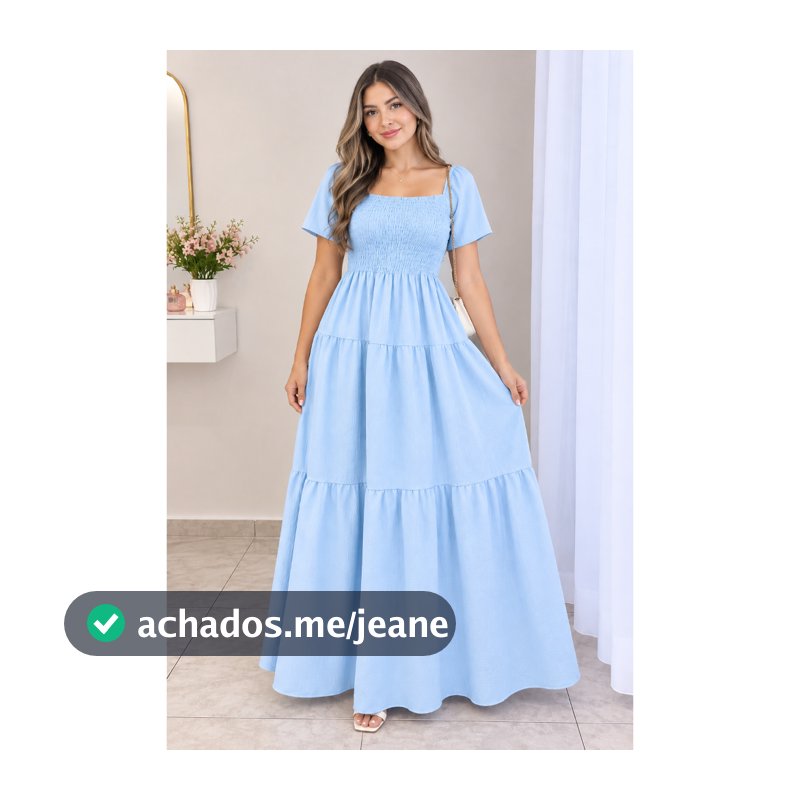 vestido con manga corta estilo verano frente y costa con elastex tecido duna