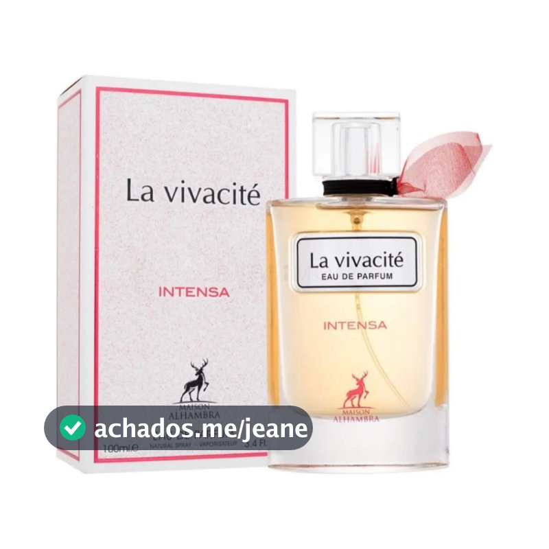 Perfume Árabe La Vivacité Intensa Maison Alhambra EDP 100ml Feminino Original Importado