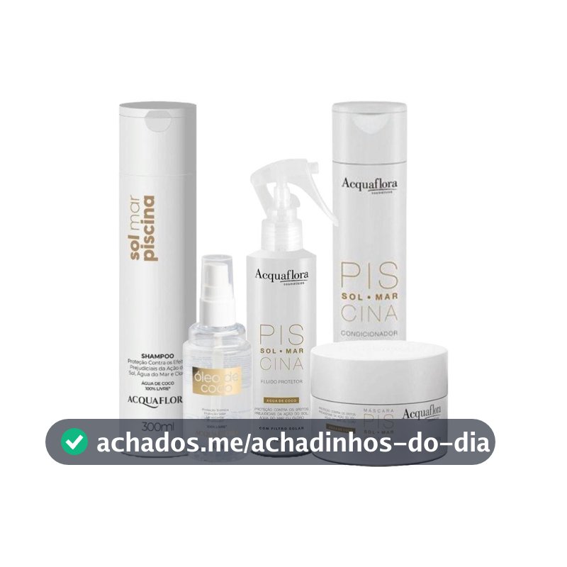 Kit Completo Acquaflora Sol Mar e Piscina Completo (5 produtos)