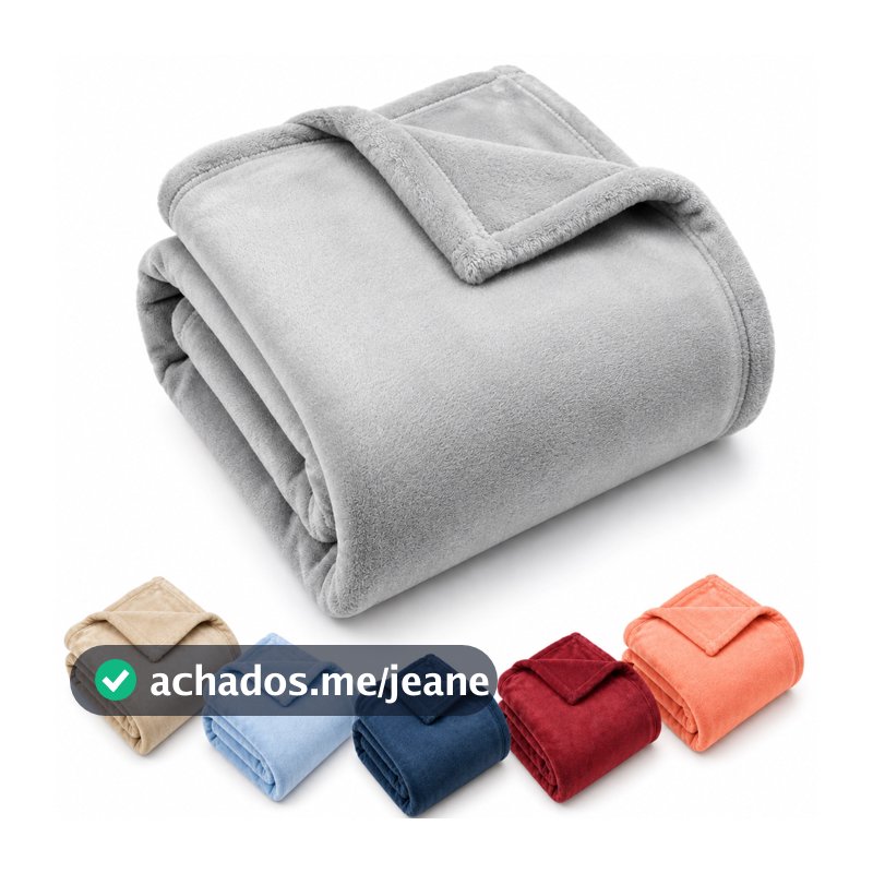 Cobertor Casal Aveludado 2,00x1,80 Quentinha Inverno Fofinho