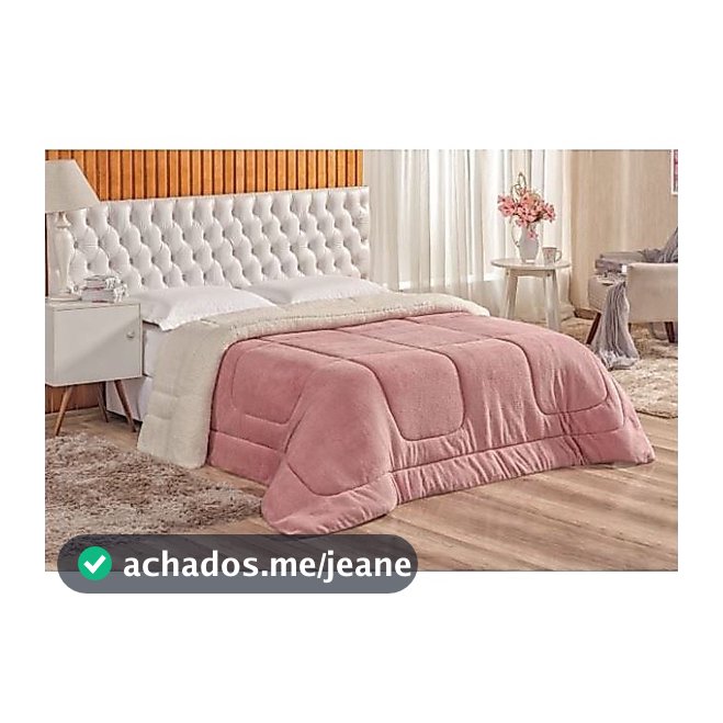 Coberdrom Edredom Casal Queen Sherpa Imita Pele de Carneiro 2,40m x 2,20