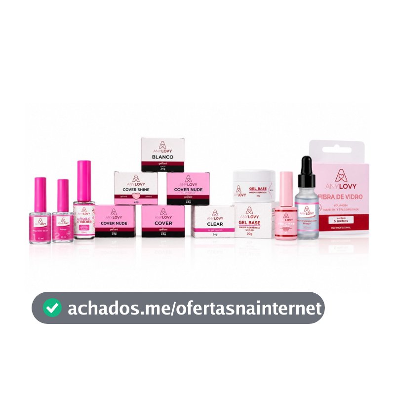 Kit Master AnyLovy Unhas Nail Designer Alongamento Unhas Manicure