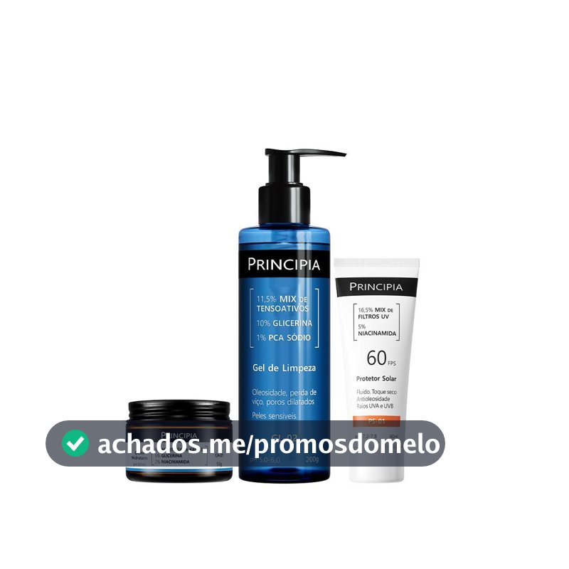 Principia Kit Peles sensíveis (travel-size version) GL-02 200g + CH-01 + PS-01 FPS 60