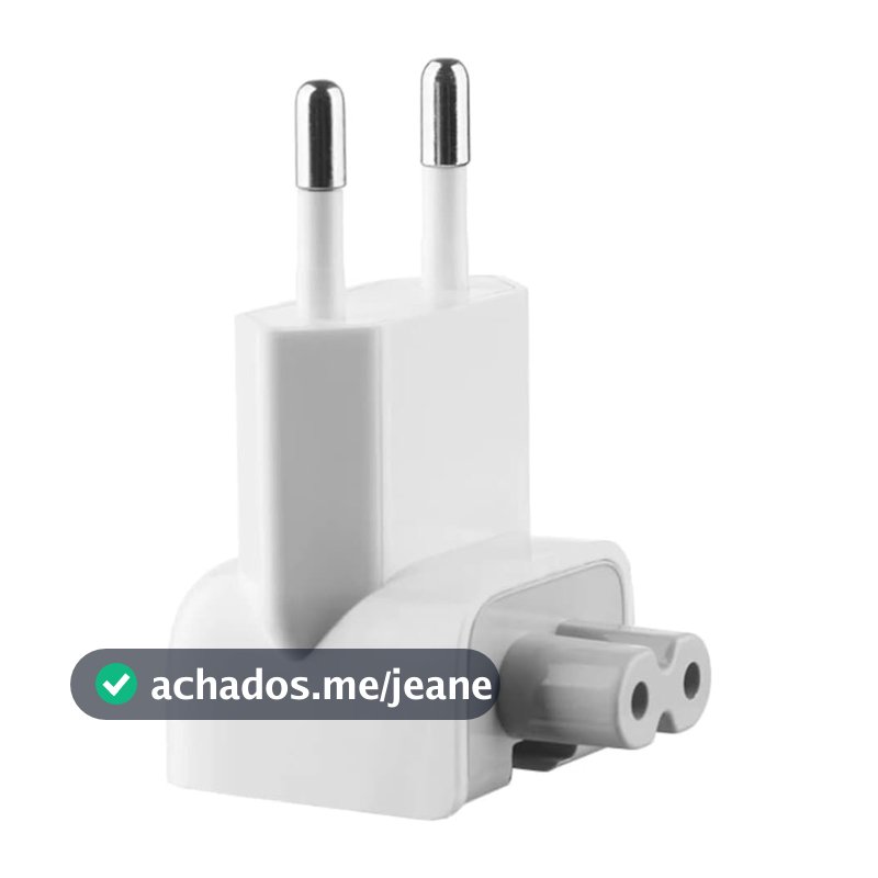 Plug de Tomada Adaptador Para Carregador Macbook Pro/Air