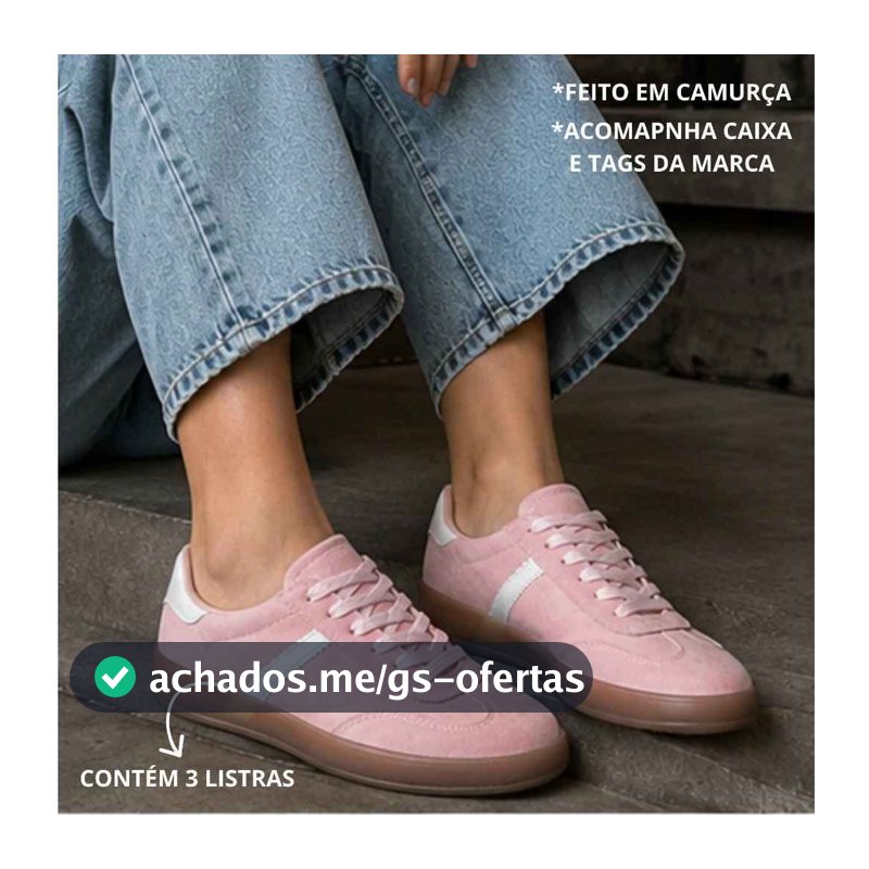 Tenis Feminino Casual Estiloso zlg Camurça