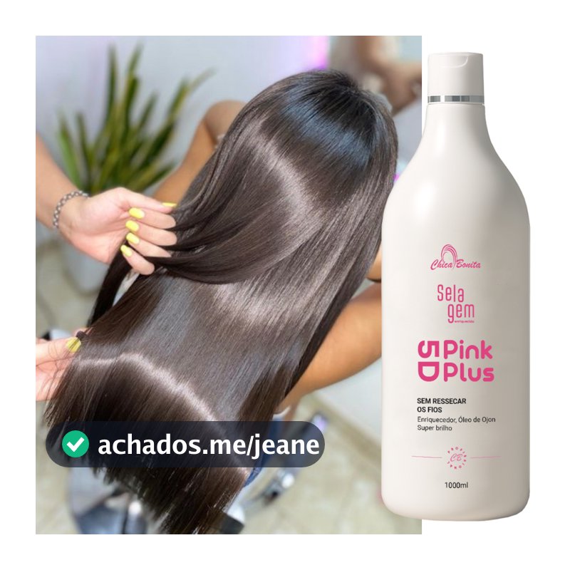 Progressiva Pink Plus 5D Profissional -  Liso 100% Perfeito, Brilho Espelhado & Sem Frizz