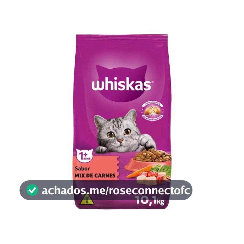 Ração Whiskas Adulto Mix De Carnes 10,1kg