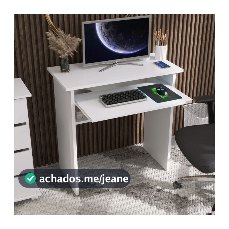 Escrivaninha Computador X Estudo Home Office Mesa Branco