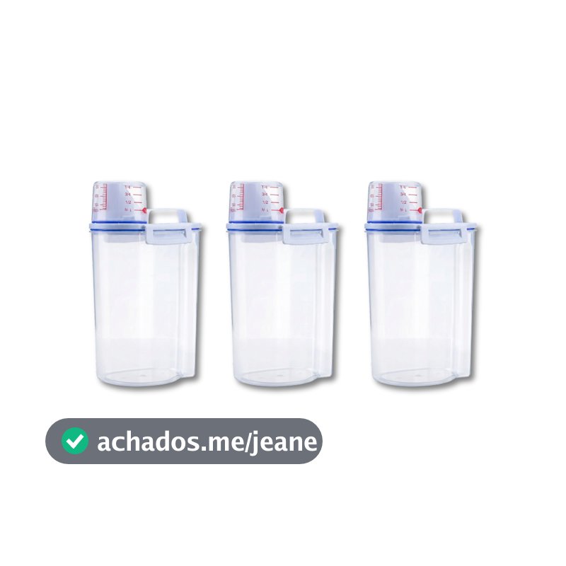 Kit 3 a 10 unids Pote Mantimentos Hermetico Premium Armazenamento 2,5L Tampa Dispenser Transparente