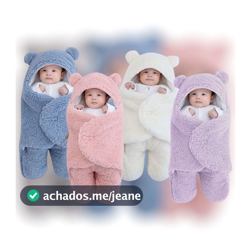 Saco de Dormir para Bebe Ursinho Macio