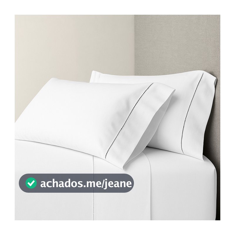 Kit com 2 Fronhas Avulsas Brancas