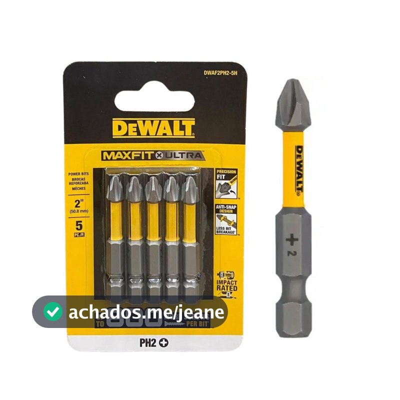 Bits Impacto 5pcs Dewalt Dwaf2ph2-5h Maxfit 50mm