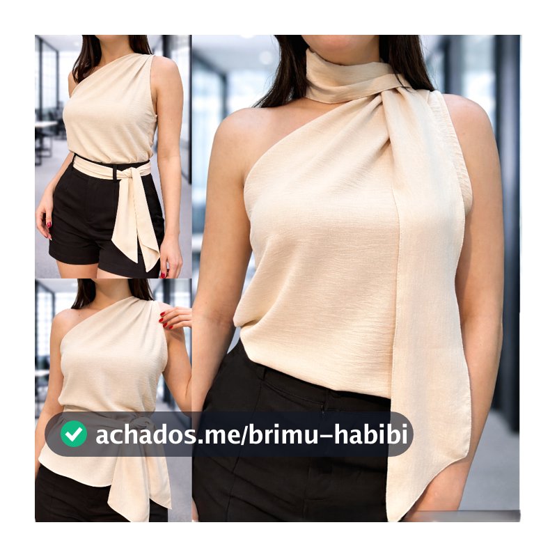 Blusa Duna um ombro só com faixa Chique várias formas de usar Tamanho M ao G3  Elegante verão Moda Feminina plus size