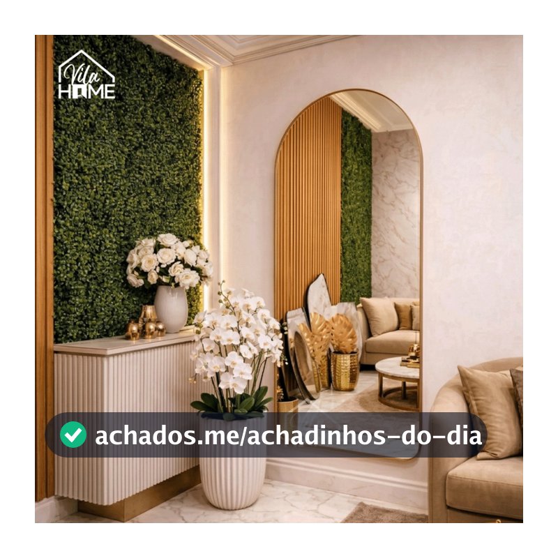 Espelho Oval Corpo Inteiro Moldura de Couro Grande Vertical Parede Quarto Sala Banheiro Salão Loja