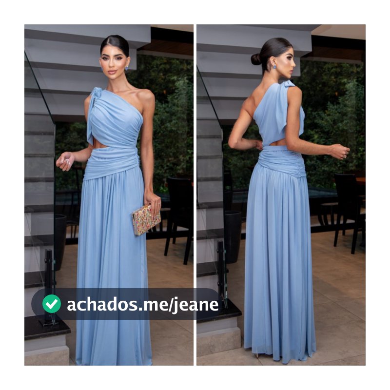 Vestido de Festa longo elegante um ombro amarravel, abertura lateral , tule liso sem brilho.