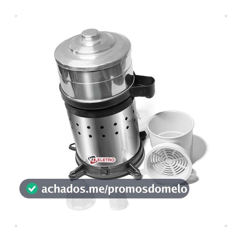 Espremedor Extrator  Industrial em Inox Laranja Sucos Frutas Bivolt Cozinhas Bares e Restaurantes