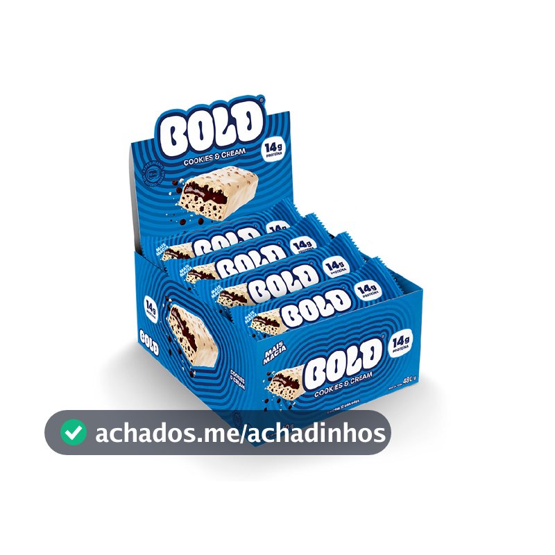 Barra de proteína Bold Cookies & Cream 40g