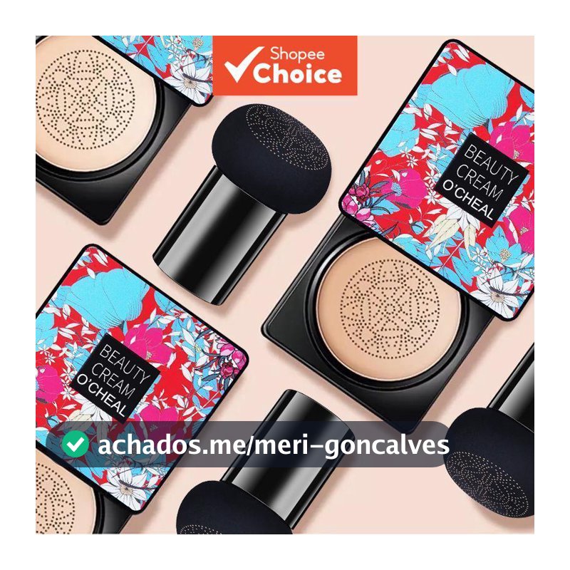 Base De Sopro De Cogumelo Almofada , Maquiagem Nude Natural , Cobertura De Manchas , Tom De Pele Iluminador Diária Com B