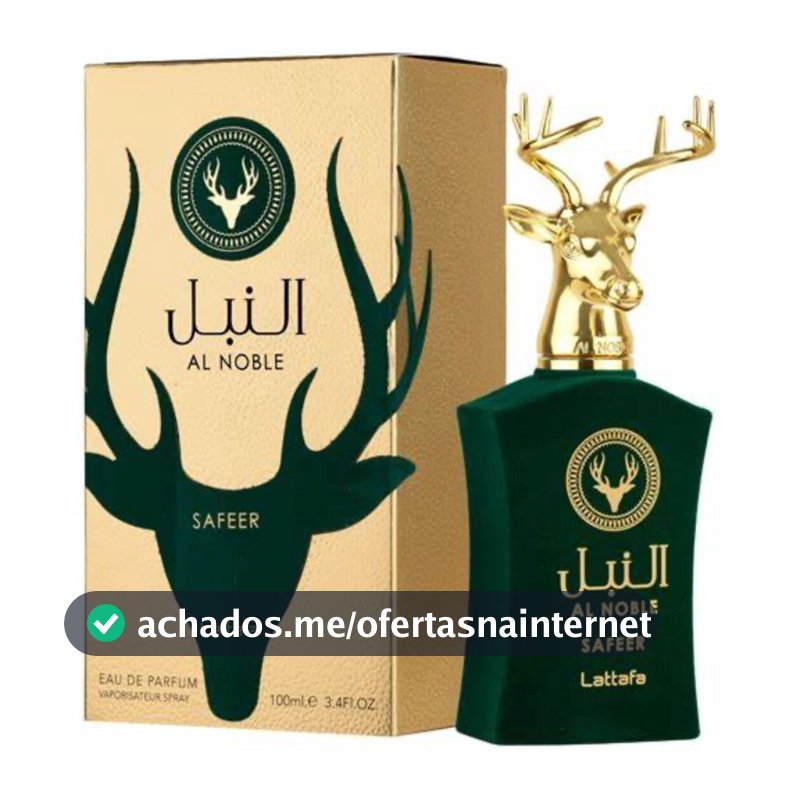 Perfume Masculino Arabe Al Nobre Safir Premium | Projeção Forte e Duradoura entrega rapida